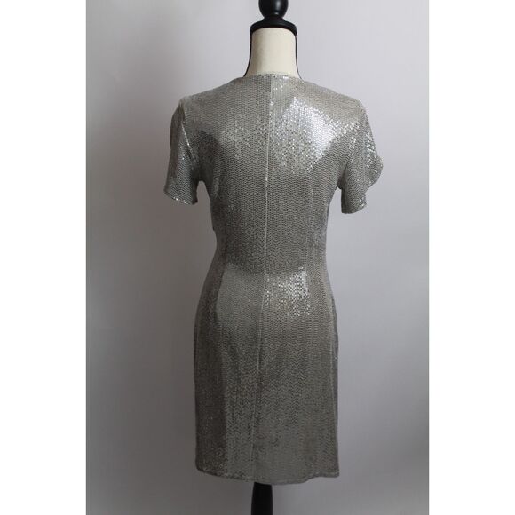 Women’s JM Studio by John Meyer Silver Sequin Dress - AS IS – Size 6 - Picture 3 of 5